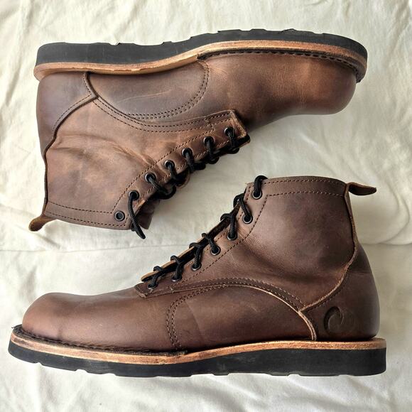 Origin Coronado Men\'s Leather Ankle Boots Whiskey Brown Size 12 D Maine USA main image 9
